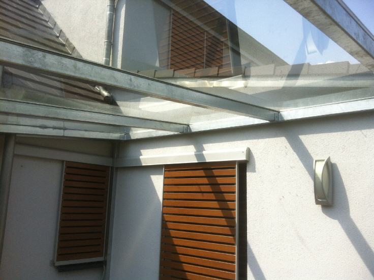 Terrassenüberdachung in Düsseldorf, Metallbau Jäger